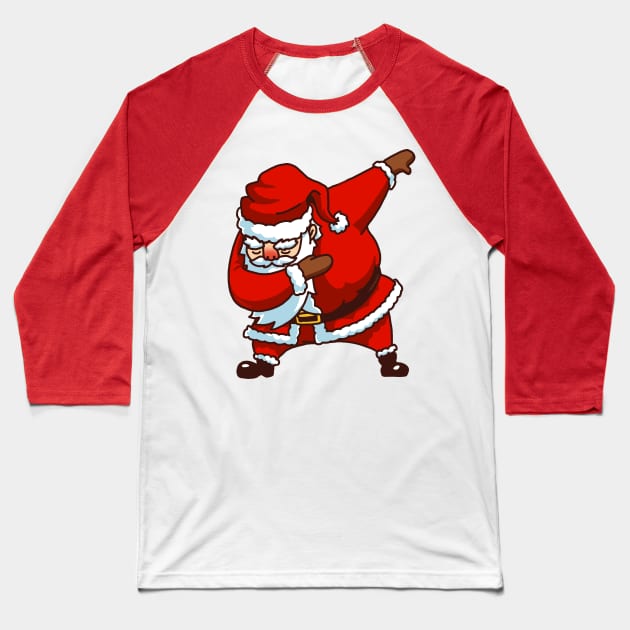 Dabbing Santa Christmas Tshirt Gift Dab Santa Claus T-Shirt 2 Baseball T-Shirt by vo_maria